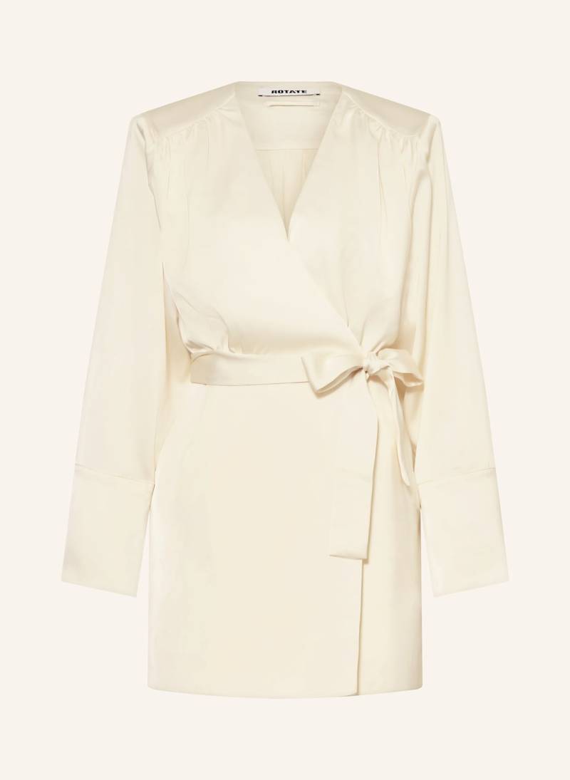 Rotate Wickelkleid Aus Satin weiss von ROTATE