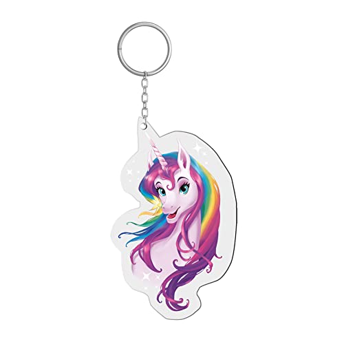 ROTH reflektierender Schlüssel-Anhänger mit Schlüsselring ca. 7x4cm (unicorn) von ROTH