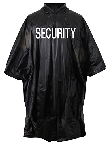 ROTHCO Security Black Vinyl Poncho von ROTHCO