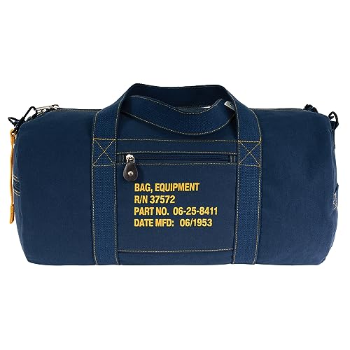 Rothco Canvas Equipment Duffle Bag - Reise- & Turnbeutel mit schwerem Baumwoll-Canvas-Material, Marineblau, 19", Ausrüstungstasche von ROTHCO