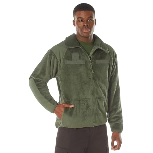 Rothco ECWCS Fleecejacke der Generation III Level 3 – Erobern Sie die Kälte mit zuverlässiger Wärme, Braunoliv, M von ROTHCO