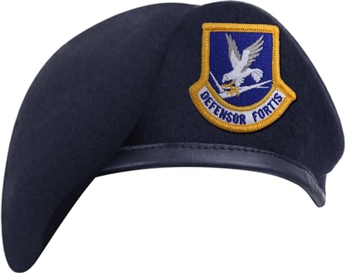 Rothco Inspection Ready Beret With USAF Flash - Midnight Navy Blue von ROTHCO