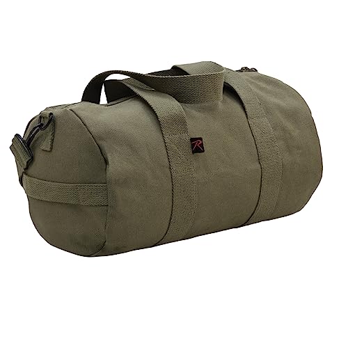 Rothco Segeltuch Schulter Duffle Bag Duffel Gym Bag für Männer Frauen Sport Duffel Bag, Braunoliv, 17 Inches von ROTHCO