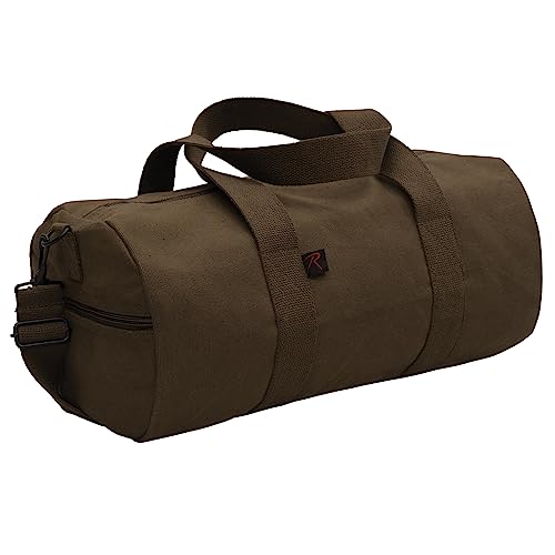 Rothco Segeltuch Schulter Duffle Bag Duffel Gym Bag für Männer Frauen Sport Duffel Bag, Earth Brown, 15 Inches von ROTHCO