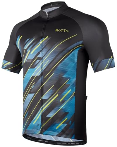 ROTTO Herren Radtrikot Fahrrad T-Shirt Kurzarm von ROTTO