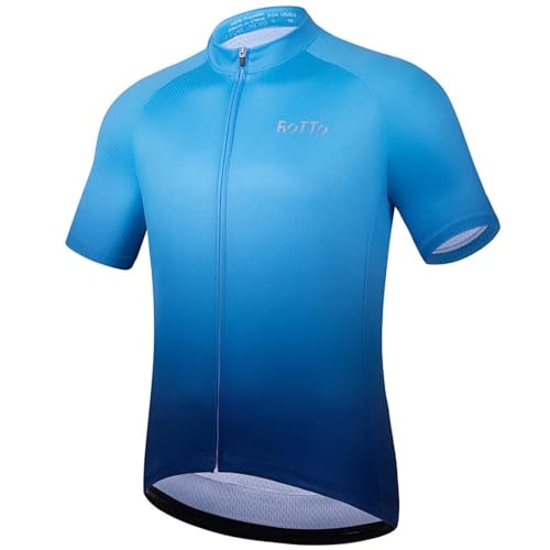ROTTO Herren Radtrikot Fahrradtrikot Kurzarm Farbverlauf Serie ROTTO Herren Radtrikot Fahrradtrikot Kurzarm Farbverlauf Serie von ROTTO