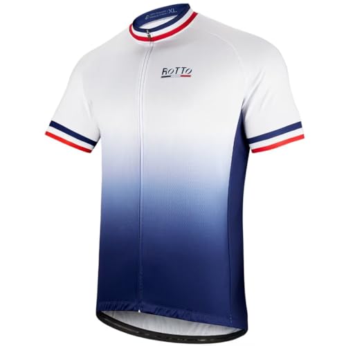 ROTTO Herren Radtrikot Fahrradtrikot Kurzarm Farbverlauf Serie von ROTTO