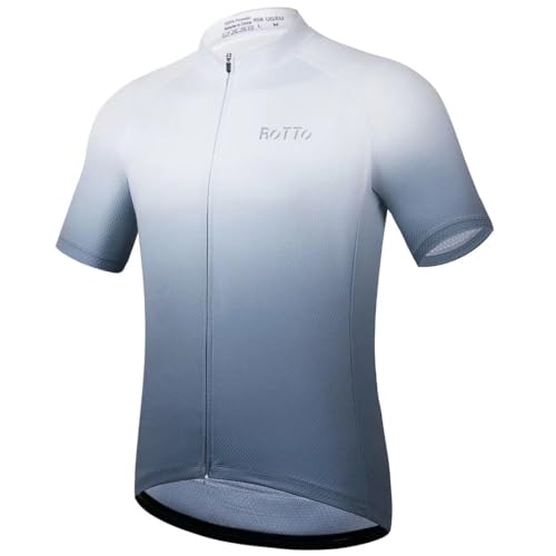 ROTTO Herren Radtrikot Fahrradtrikot Kurzarm Farbverlauf Serie von ROTTO