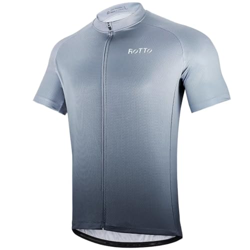 ROTTO Herren Radtrikot Fahrradtrikot Kurzarm Farbverlauf Serie von ROTTO