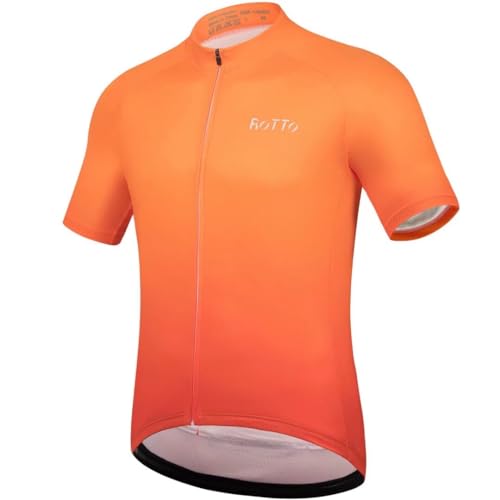 ROTTO Herren Radtrikot Fahrradtrikot Kurzarm Farbverlauf Serie von ROTTO