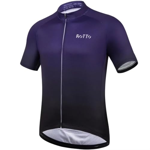 ROTTO Herren Radtrikot Fahrradtrikot Kurzarm Farbverlauf Serie von ROTTO