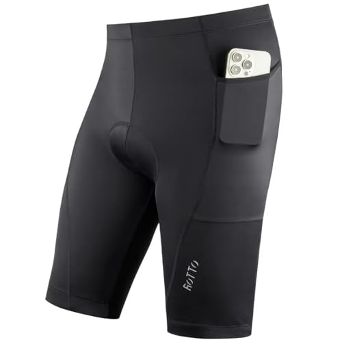 ROTTO Radlerhose Herren Fahrradhose Kurz Radhose Gepolstert Gemütlich stoßfeste von ROTTO