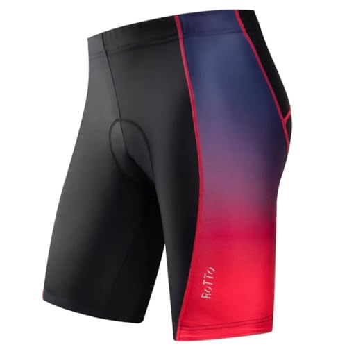 ROTTO Radlerhose Herren Fahrradhose Kurz Radhose Gepolstert Gemütlich stoßfeste von ROTTO