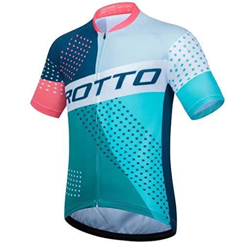 ROTTO Radtrikot Herren Fahrradtrikot Kurzarm T-Shirt Fahrradbekleidung Rennserie von ROTTO