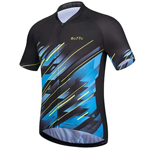 ROTTO Radtrikot Herren Fahrradtrikot Kurzarm T-Shirt Fahrradbekleidung Rennserie von ROTTO