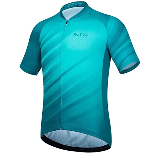 ROTTO Radtrikot Herren Fahrradtrikot Kurzarm T-Shirt Fahrradbekleidung Rennserie von ROTTO