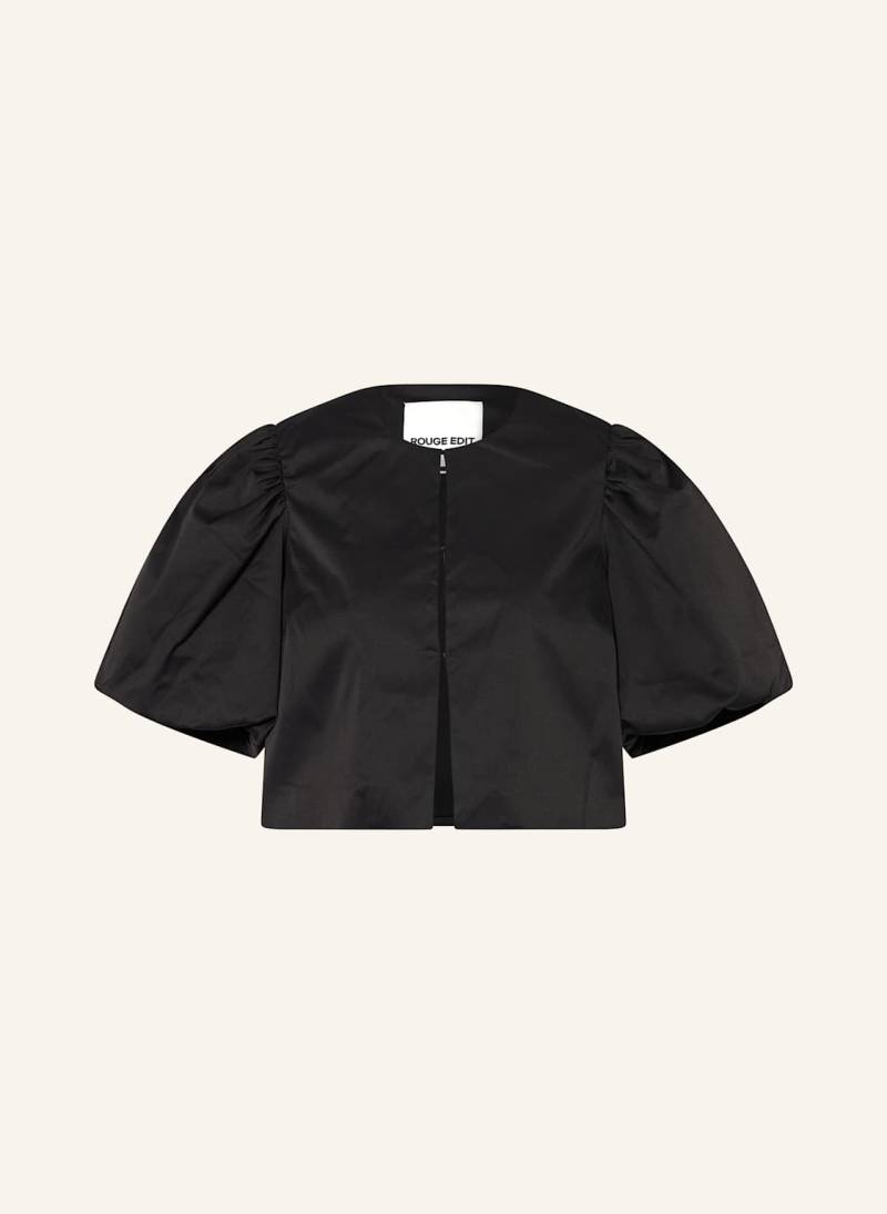 Rouge Vila Satinbluse schwarz von ROUGE VILA