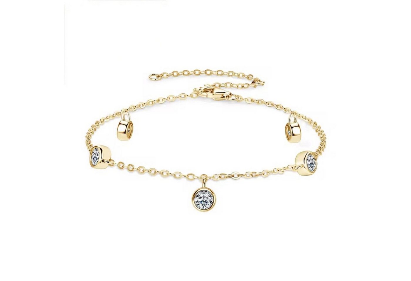 ROUGEMONT Armband Exquisites Damen Moissanit Armband 18cm+5cm, Moissanit von ROUGEMONT