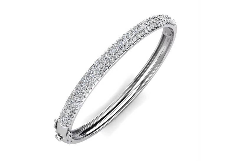 ROUGEMONT Armreif Funkelnder Zirkonia Damen Amreif Hypoallergen 18K Vergoldung, Funkelnder Damen Armreif von ROUGEMONT