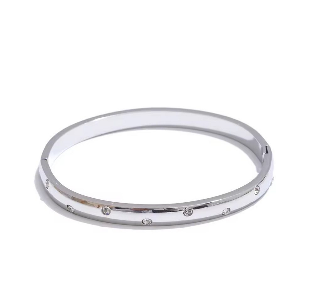 ROUGEMONT Armreif Moderner Wasserfester Damen Armreif 18cm 18K Vergoldung 6mm, Hypoallergen/Wasserfest ROUGEMONT Armreif Moderner Wasserfester Damen Armreif 18cm 18K Vergoldung 6mm, Hypoallergen/Wasserfest von ROUGEMONT