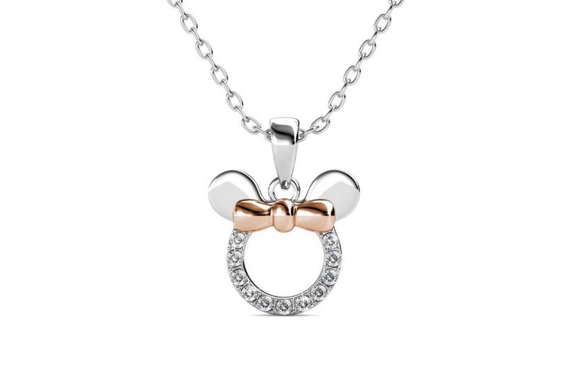 ROUGEMONT Charm-Kette Süße funkelnde Mädchen Anhänger Halskette Mickey Mouse, Hypoallergen von ROUGEMONT