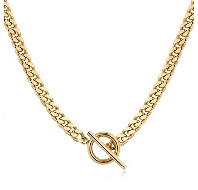 ROUGEMONT Choker Moderne Trend Choker Halskette Damen 45 cm Gold von ROUGEMONT