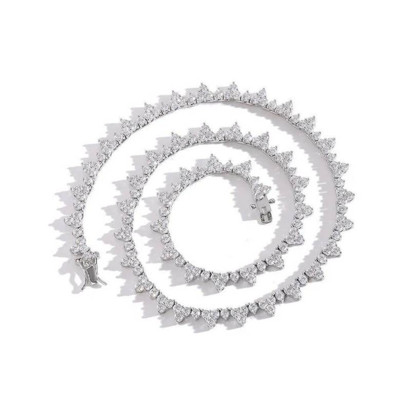 ROUGEMONT Collier Funkelnde Collier Halskette Zirkonia Herz Halskette Damen 45cm von ROUGEMONT