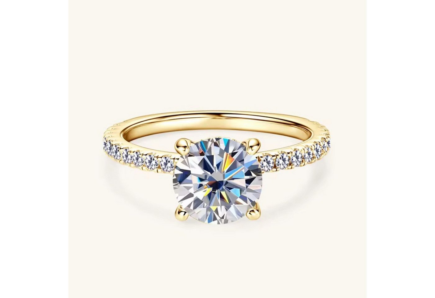 ROUGEMONT Fingerring Funkelnder Moissanit Damen Ring 2,0ct, Echtschmuck mit Echtheitszertifikat ROUGEMONT Fingerring Funkelnder Moissanit Damen Ring 2,0ct, Echtschmuck mit Echtheitszertifikat von ROUGEMONT