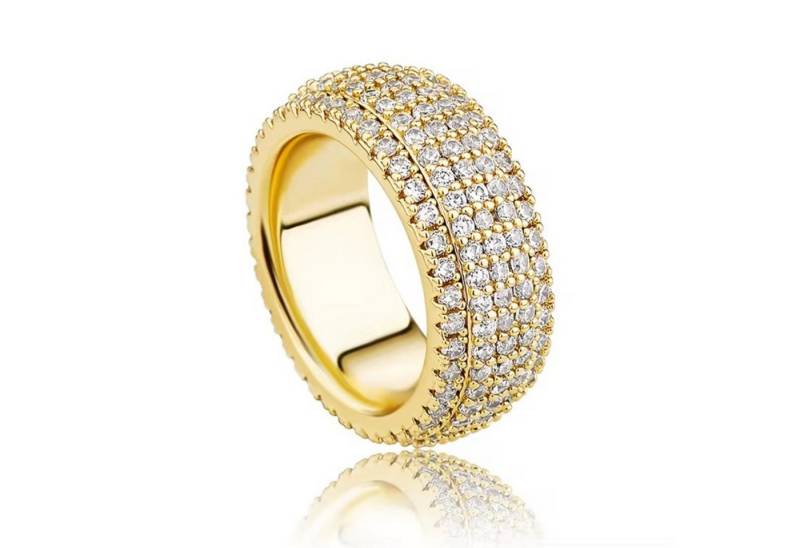 ROUGEMONT Fingerring Glamour Ring funkelnde Eleganz Zirkonia Hypoallergen, Hypoallergen von ROUGEMONT