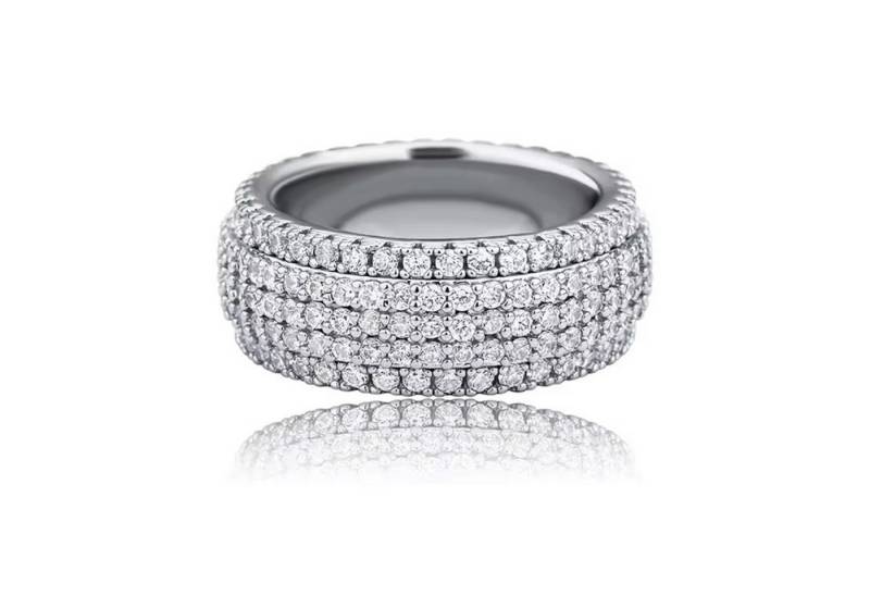 ROUGEMONT Fingerring Glamour Ring funkelnde Eleganz Zirkonia Hypoallergen, Hypoallergen von ROUGEMONT