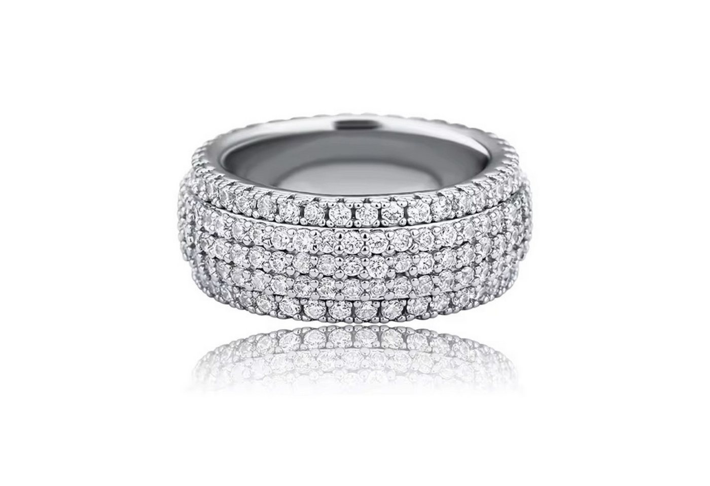 ROUGEMONT Fingerring Glamour Ring funkelnde Eleganz Zirkonia Hypoallergen, Hypoallergen von ROUGEMONT