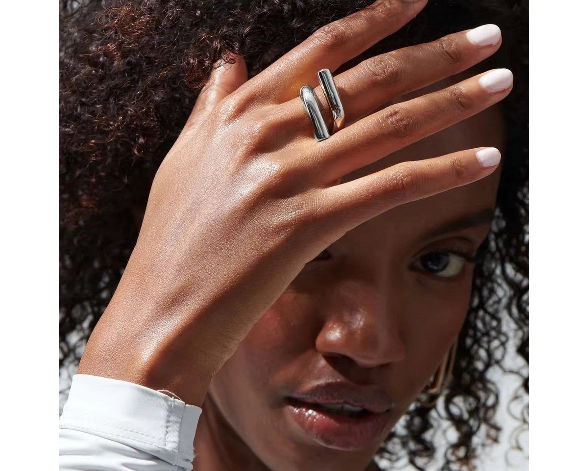 ROUGEMONT Fingerring Minimalistischer Wasserfester Damen Ring Gr.7 von ROUGEMONT