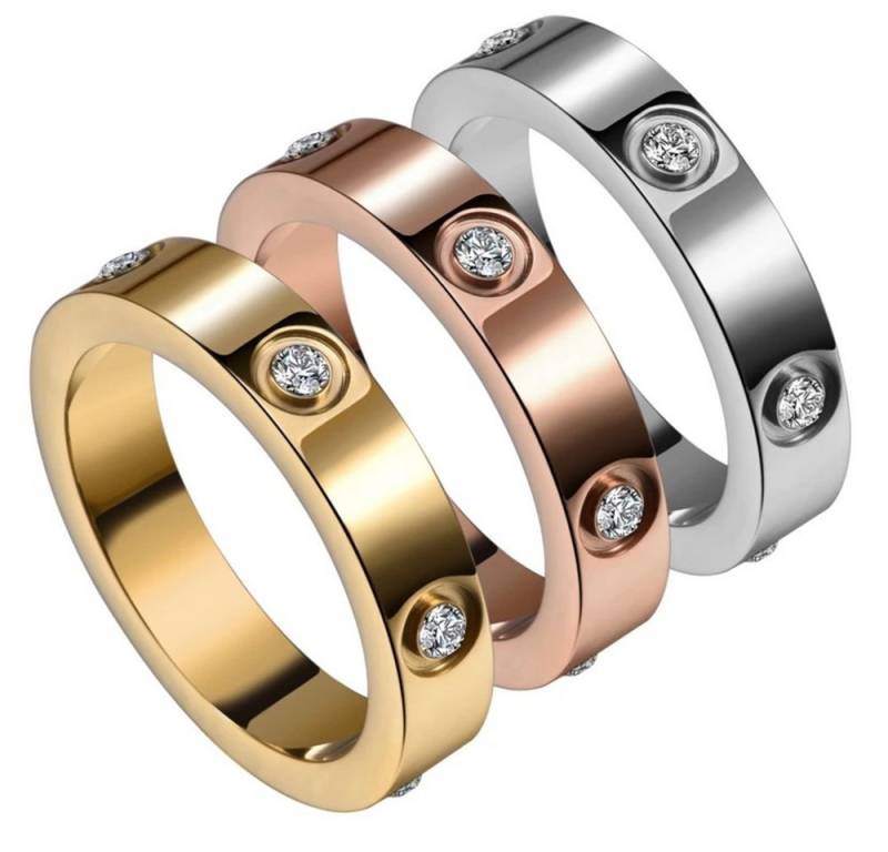 ROUGEMONT Fingerring Partner Ring Freundschaftsring Ring Wasserfest Hypoallergen, Hypoallergen von ROUGEMONT