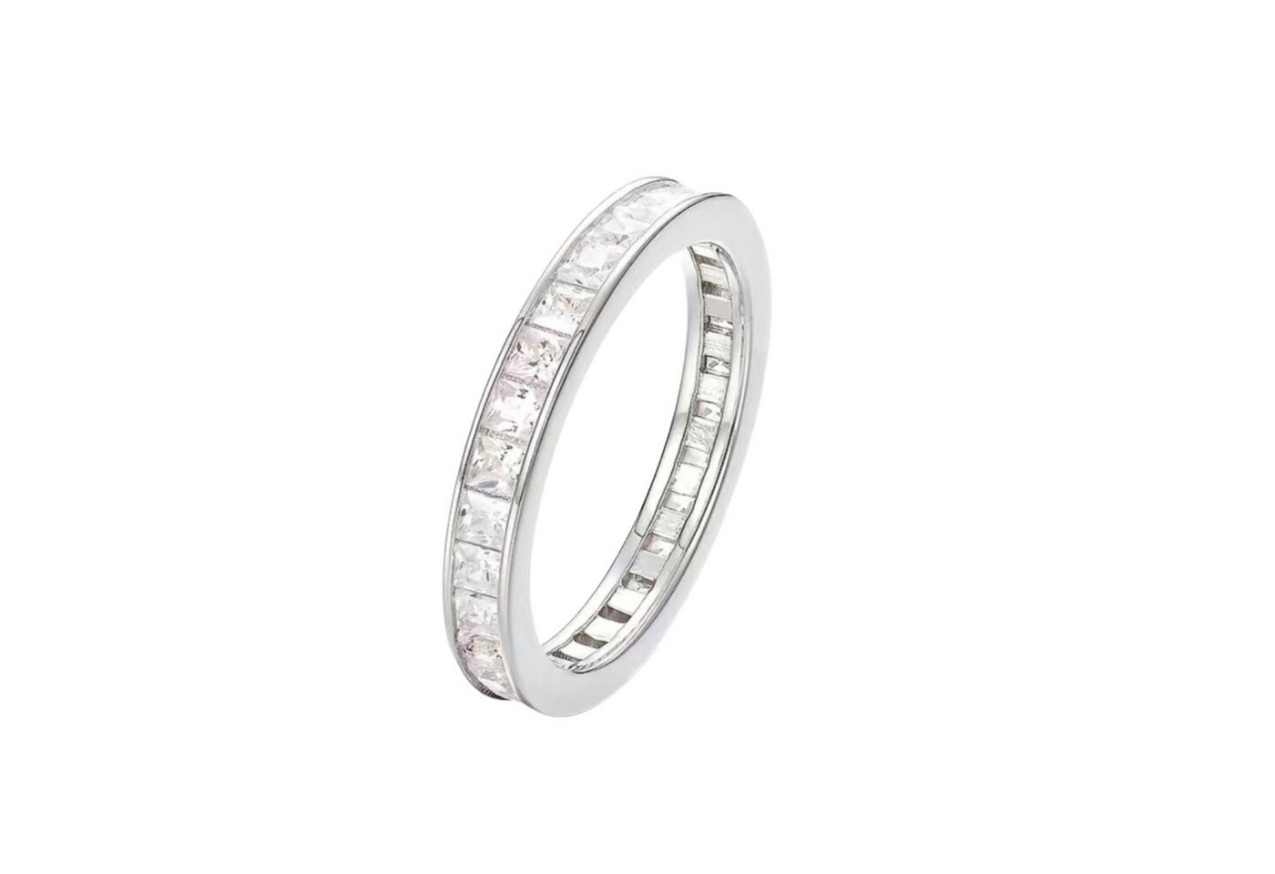 ROUGEMONT Fingerring ROUGEMONT Fingerring Strahlender Zirkonia Damen Ring 925 Silber, Wasserfest & Hypoallergen von ROUGEMONT