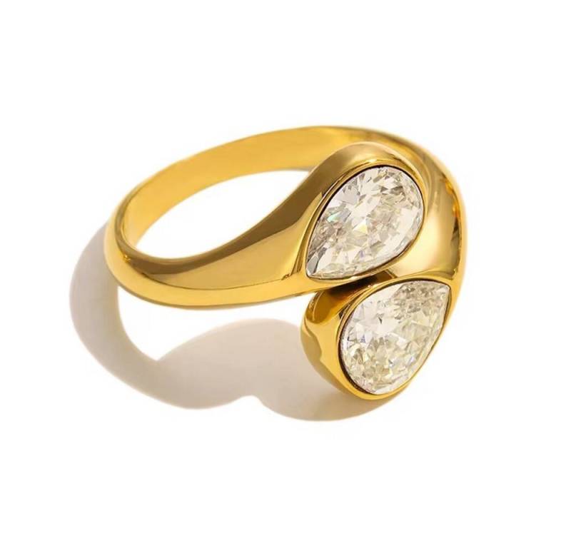 ROUGEMONT Fingerring Wasserfester Damen Statement Ring Hypoallergen, Wasserfest /Hypoallergen von ROUGEMONT