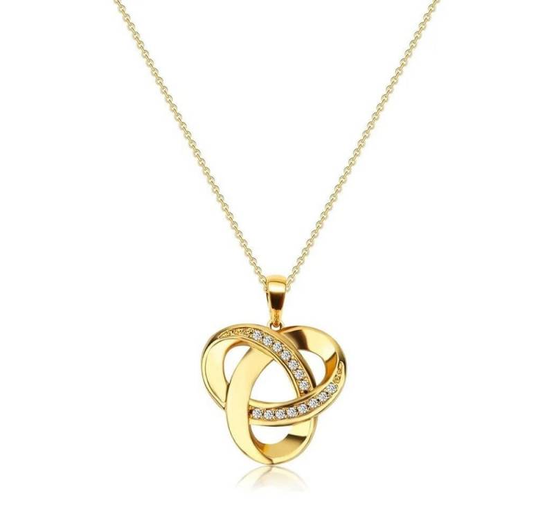 ROUGEMONT Kette mit Anhänger Funkelnde Amulett Anhänge Halskette 925 Silber 18K Gold 45cm, Echtschmuck ROUGEMONT Kette mit Anhänger Funkelnde Amulett Anhänge Halskette 925 Silber 18K Gold 45cm, Echtschmuck von ROUGEMONT