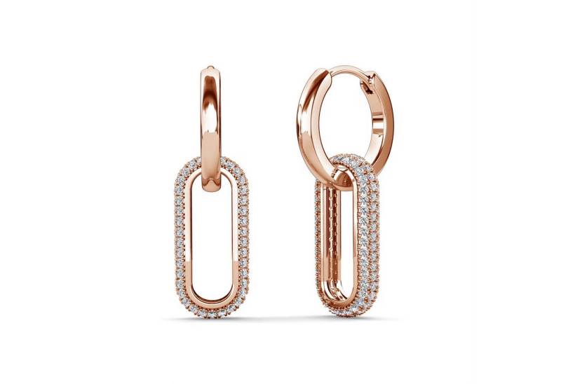 ROUGEMONT Paar Creolen Elegante Trendige Creolen Ohrringe Zweiteilige Creolen, Zwei Tragevarianten von ROUGEMONT