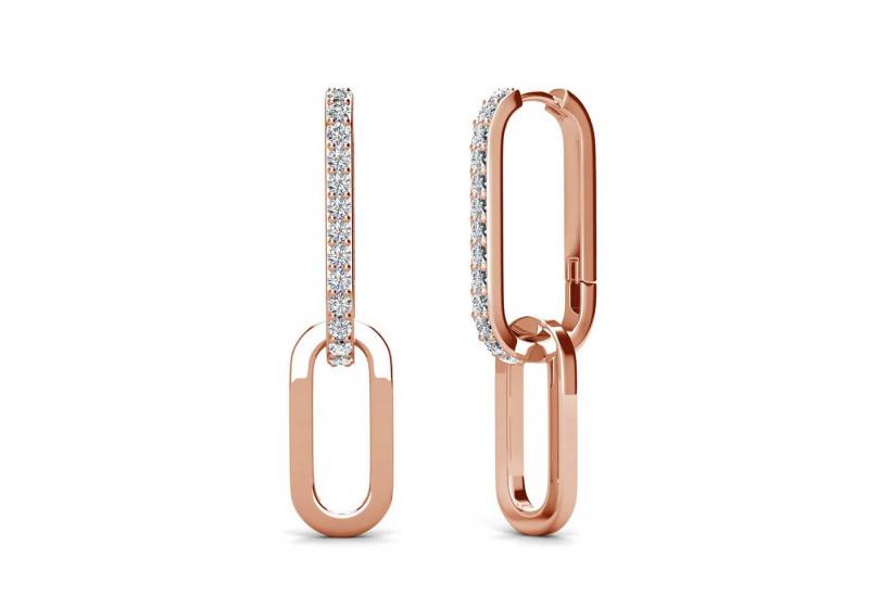 ROUGEMONT Paar Creolen Exquisite Trend Damen Creolen Ohrringe zweiteilig funkelnde Eleganz, Hypoallergen Wasserfest von ROUGEMONT