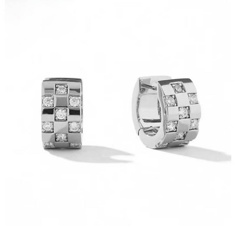 ROUGEMONT Paar Creolen Extravagante Damen Creolen aus 925 Sterling Silber 18K Gold, Wasserfest von ROUGEMONT