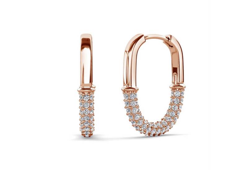 ROUGEMONT Paar Creolen Moderne Damen Creoeln Ohrringe, Hypoallergen von ROUGEMONT