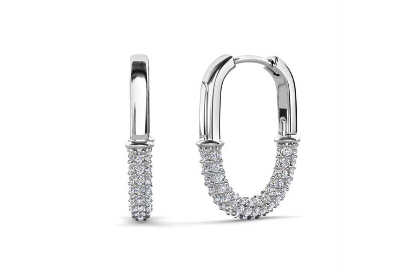 ROUGEMONT Paar Creolen Moderne Damen Creoeln Ohrringe, Hypoallergen von ROUGEMONT