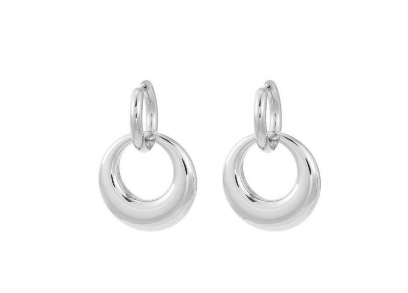 ROUGEMONT Paar Creolen Moderne zweiteilige Creolen Ohrringe Wasserfest, Wasserfest von ROUGEMONT