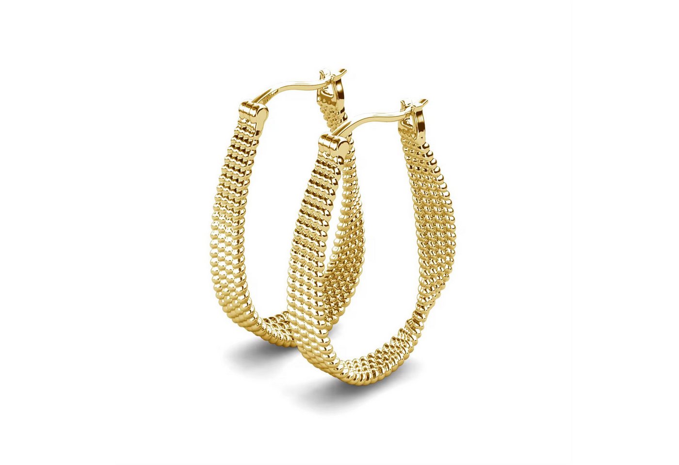 ROUGEMONT Paar Creolen Trendige Creolen Ohrringe Gold Ohrhänger ROUGEMONT Paar Creolen Trendige Creolen Ohrringe Gold Ohrhänger von ROUGEMONT
