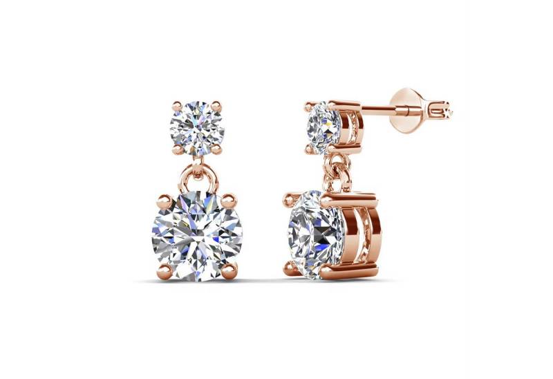 ROUGEMONT Paar Ohrhänger Extravagant funkelnde Damen Zirkonia Ohrhänger Hypoallergen, Hypoallergen für empfindliche Haut von ROUGEMONT