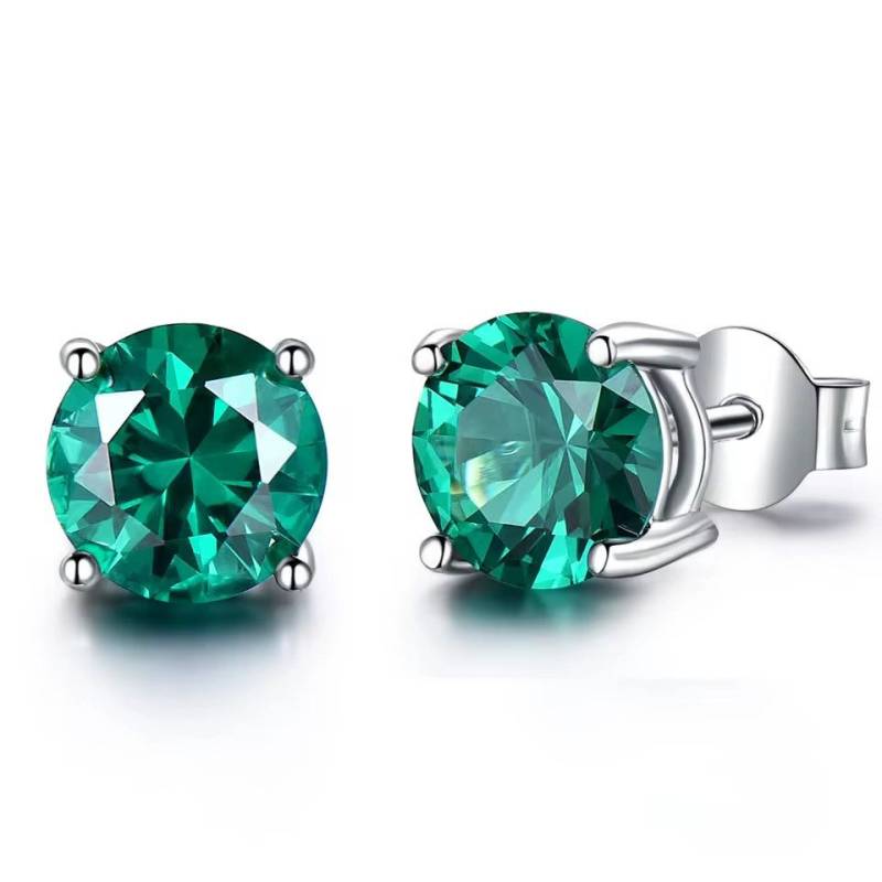 ROUGEMONT Paar Ohrstecker Damen Ohrstecker grün Smaragd Ohrstecker von ROUGEMONT