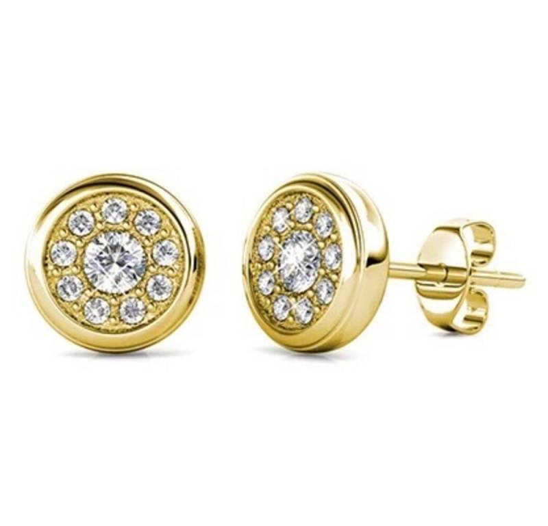 ROUGEMONT Paar Ohrstecker Funkelnde Damen Ohrstecker 18K Vergoldung Hypoallergen, Hypoallergen von ROUGEMONT