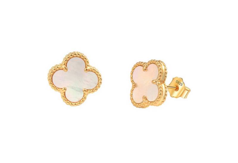 ROUGEMONT Paar Ohrstecker Kleeblatt Ohrstecker Glücksbringer Ohrstecker 925 Sterling Silber, Echtschmuck von ROUGEMONT