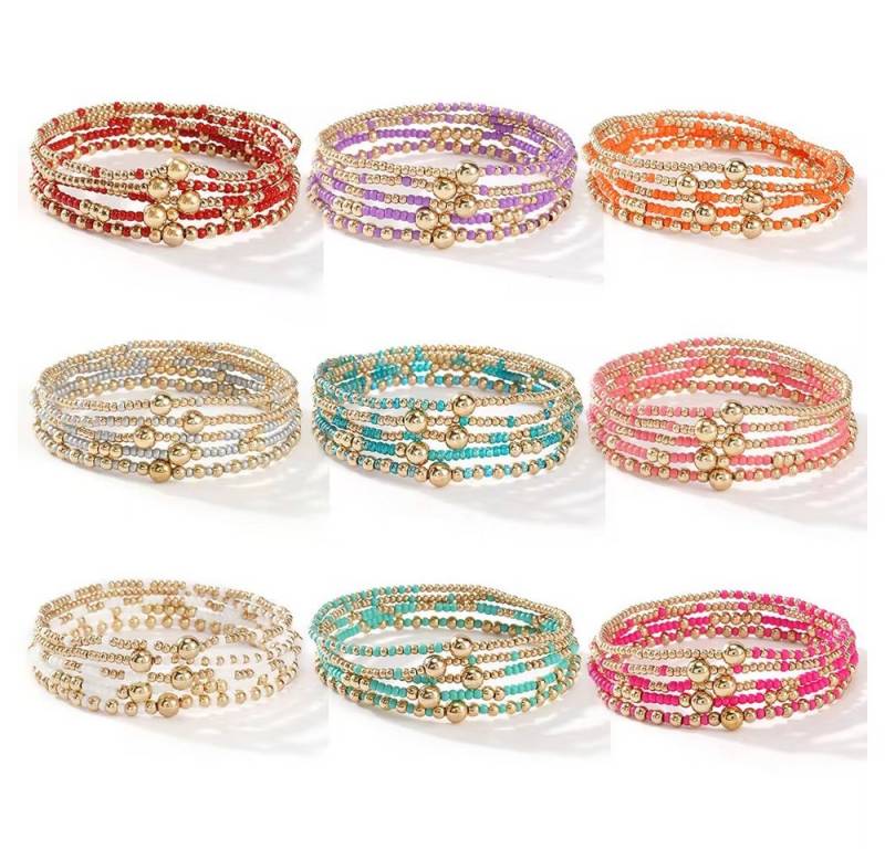ROUGEMONT Perlenarmband Set Stylisches Damen Perlenarmband -Set Beachstyle von ROUGEMONT