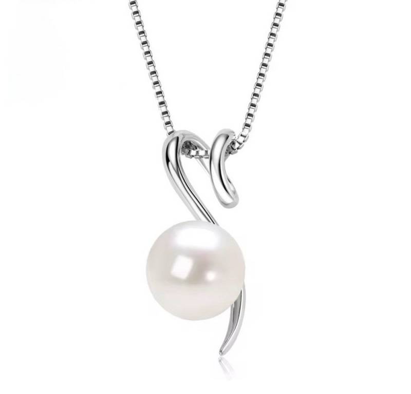 ROUGEMONT Perlenkette Extravagante Perlen Halskette Süßwasserperle 925 Silber 18K Gold, Hypoallergen von ROUGEMONT