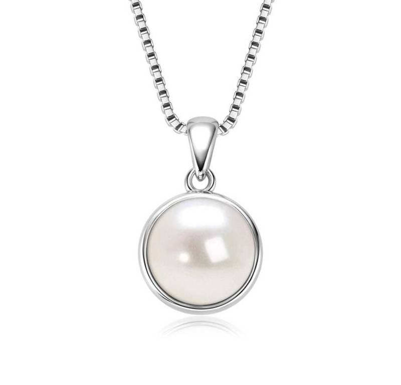 ROUGEMONT Perlenkette Extravagante Perlenkette Halskette 925 Sterling Silber, Echtschmuck von ROUGEMONT